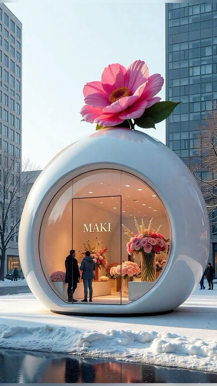 Large format hoarding in high-traffic location